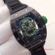 2017 Copy Richard Mille RM 052 Watch Black plated Green Skull Rubber (2)_th.jpg